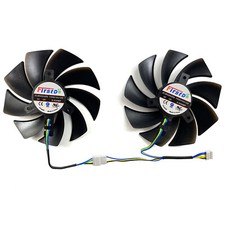 Fit for POWERCOLOR RX6600/RX6600XT/RX6650XT Red Devil Graphics Card Cooling Fans