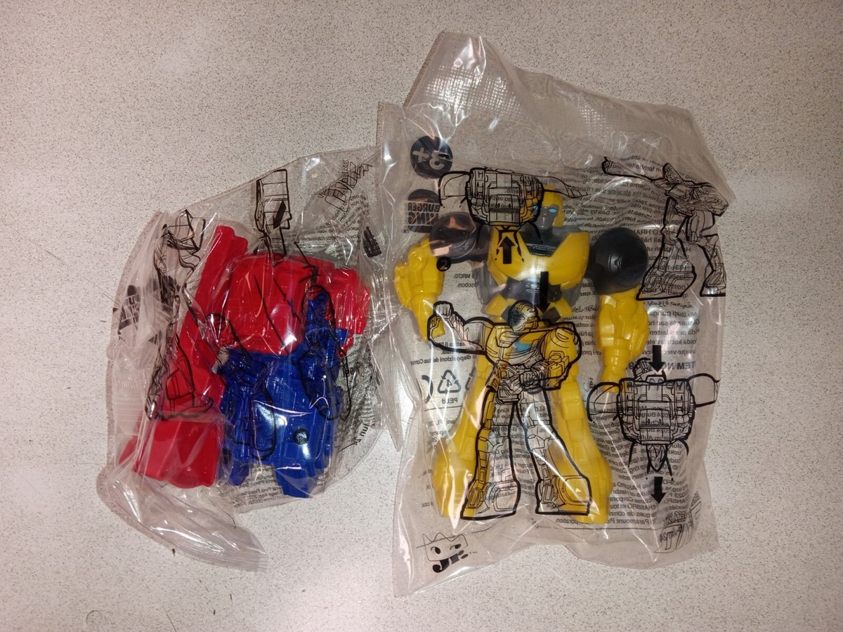 FULL SET Burger King Kids Meal Toy TRANSFORMERS OrionPax OptimusPrime  Bumblebee