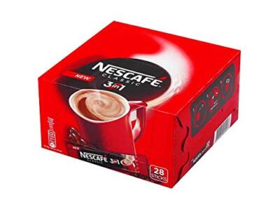 Nescafe Classic 3 in 1 Instant Coffee Pack 28 Individual Sticks Rich Aroma