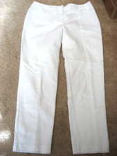 Womens White CHICO'S So Slimming Stretch Capris Pants 0.5 XS 6