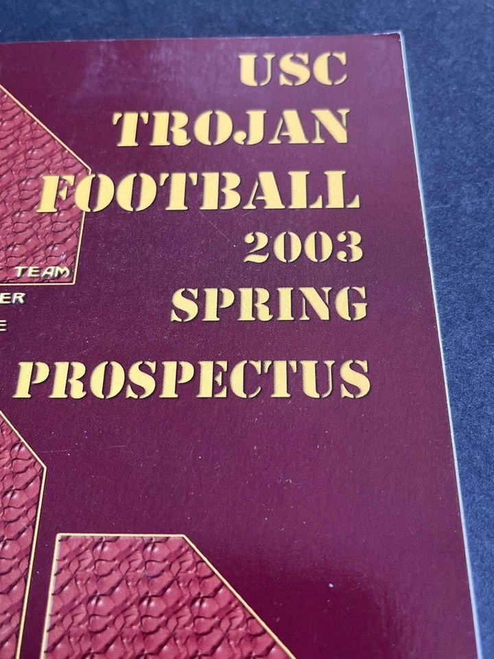 USC Trojans Football 2003 Spring Prospectus Matt Grootegoed - Image 2 of 2
