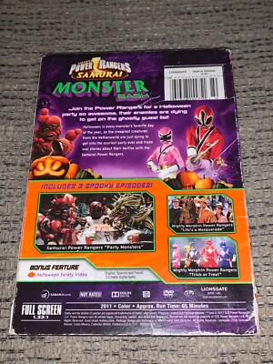 Power Rangers Samurai: Monster Bash (DVD, 2012) 31398155751