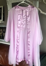 BEAUTIFUL RARE VTG GOSSARD ARTEMIS STYLE 1113 SET NIGHTGOWN/ROBE SMALL