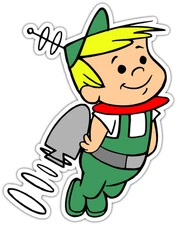 Elroy Jetson Kids Cartoon Car Bumper Window Sticker Decal 4"X5"