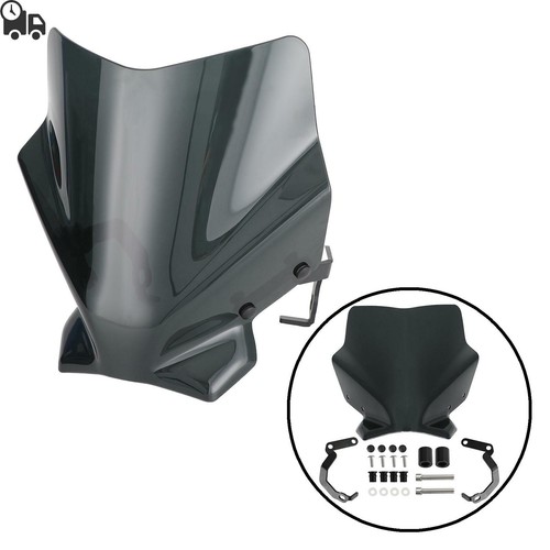 Windshield WindScreen fit for DUCATI Monster 821 1200 1200S 1200R 2014-20 BLK B2