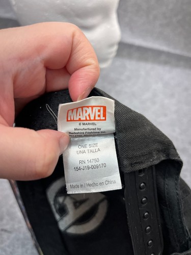 Marvel Avengers Hat Cap Snap Back Youth Boys One Size Gray Camo 100% Cotton Hero - Picture 13 of 13