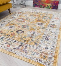 Vintage Rugs Modern Style Living Room Bedroom Distressed Large Faded Floor Rug
