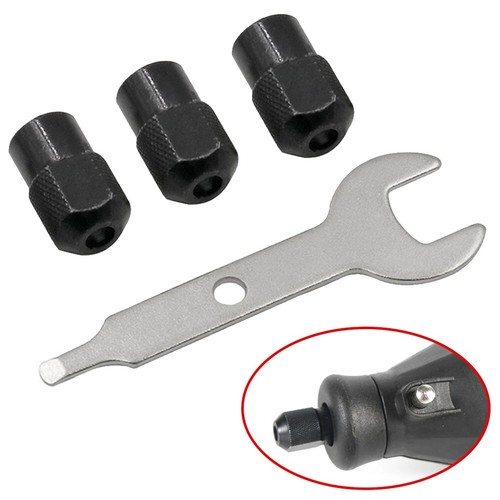 Mini perceuse mandrin en alliage de zinc M8X0,75 mm écrou mandrin outil rotatif accessoires noir 3x - Photo 6/7