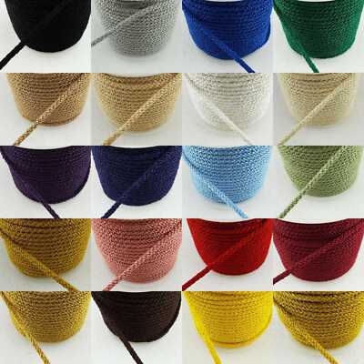 4mm Schnürkordel Seil Borte glänzend Polster Satin 20 Farben KAUFEN 1 2 4 oder 8m 777D