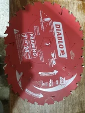 Diablo 7 1/4 in 24teeth framing saw blade 2 pack