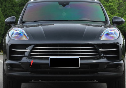 Tira de rejilla de malla de parachoques delantero de acero inoxidable para Porsche Macan 2019-2021 - Imagen 2 de 7