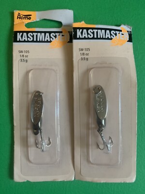 2 Packs Acme Kastmaster 1/8 Oz Chrome