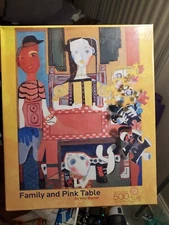 Family and Pink Table 500 Piece Jigsaw Puzzle