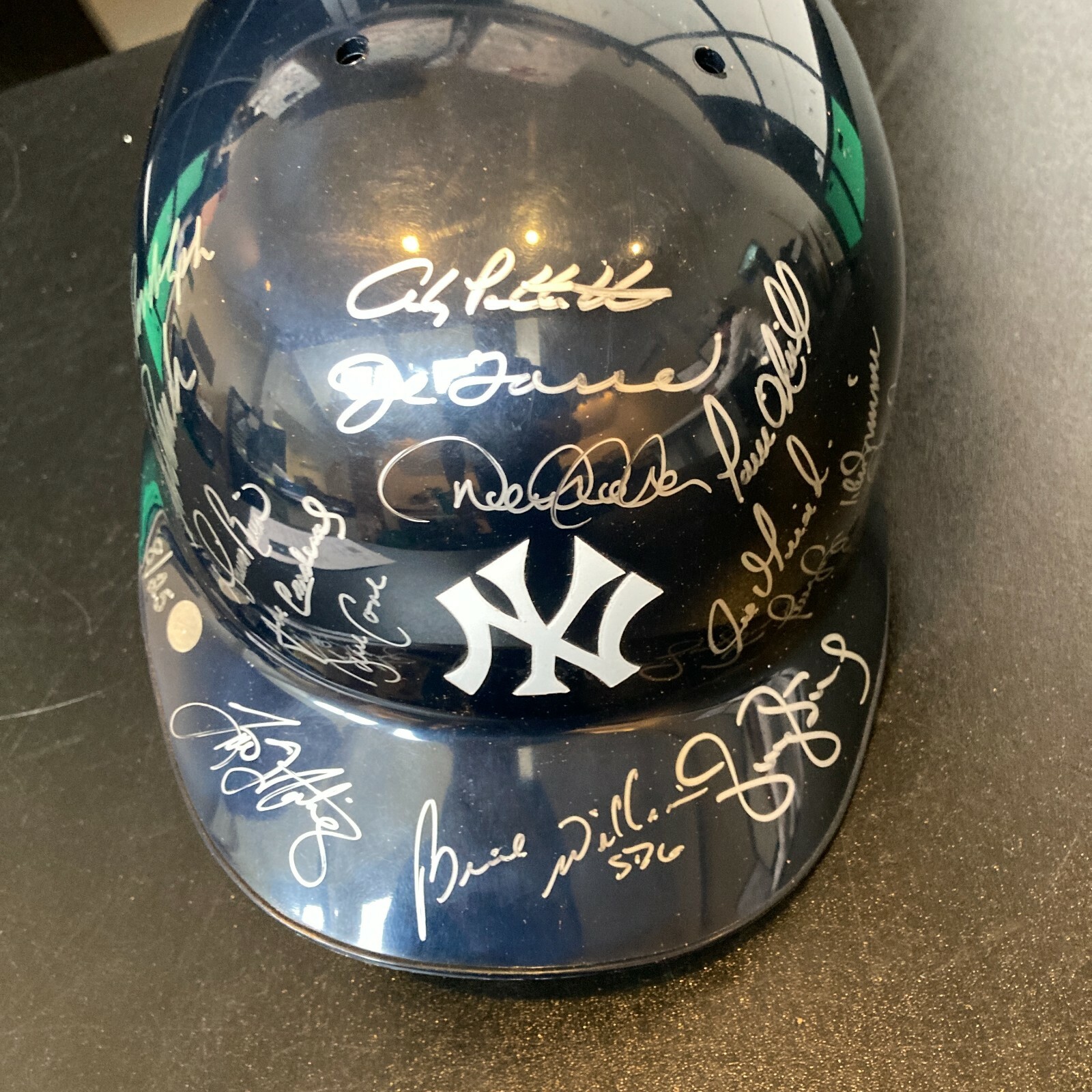 New York Yankees Dynasty Team Signed Helmet Derek Jeter Mariano