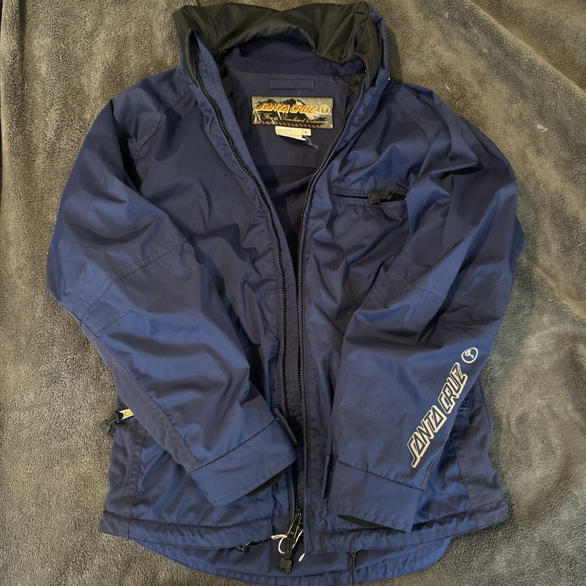 90s/Y2K Vintage Santa Cruz Snowboarding Ski Windbreaker Jacket 