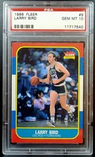 1986-87 Fleer Larry Bird #9 HoF PSA 10 Gem Mint