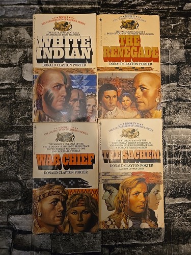 Donald Clayton Porter Lot 19 The White Indian Series Paperback Books Bantam READ - Picture 4 of 13