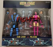 ❄️👹Klassic Sub-Zero vs. Mileena Action Figure 2-Pack [Mortal Kombat Klassic]