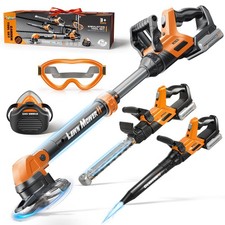3-in-1 Kids Tool Set - Weed Wacker, Leaf Blower Lawn Mower Toy for Outdoor Fun