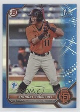 2022 Bowman 1st Edition Blue Foil 48/150 Anthony Rodriguez #BPPF-26 qf6