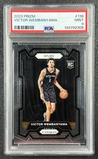 VICTOR WEMBANYAMA PSA 9 2023-24 PANINI PRIZM #136 ROOKIE RC SPURS 2306