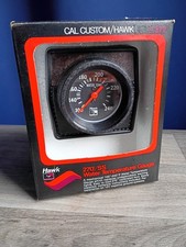 Hawk Water Temperature Gauge Black Car Truck Wood Grain Under Dash Vintage Retro Hawk Water Temperature Gauge Black Car Truck Wood Grain Under Dash Vintage Retro