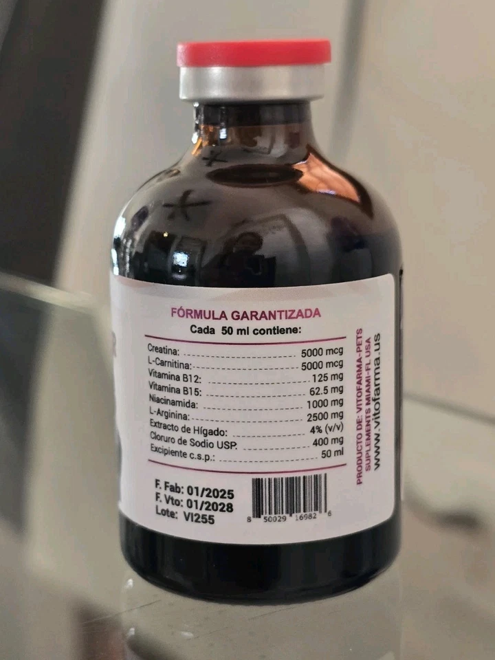 Red Roosters B12 5500 + B15 Atp Pollos, Gallos Vitofarma 100ml Exp. 01/28 - Image 3 of 4