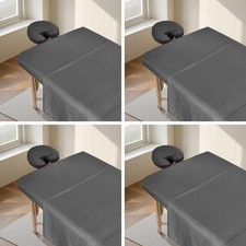 4 Sets Premium Microfiber Massage Table Sheets Set, 3 Piece Set Ultra-Light M...