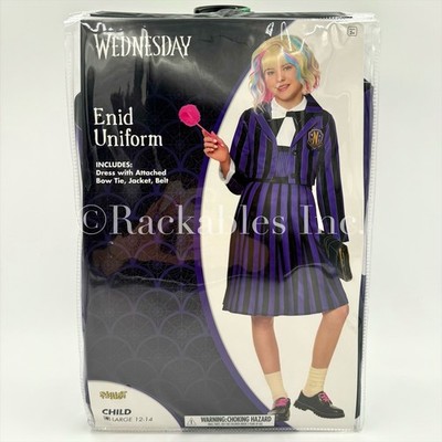 01840727 Spirit Kids Wednesday Enid Sinclair Nevermore Uniform Costume Size Vary