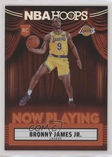 2024-25 Panini NBA Hoops Now Playing Holo Bronny James Jr #13 14dq