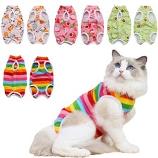 Cat Weaning Sterilization Suit Small Dog Cats Jumpsuit Anti-lick Recovery Clothi