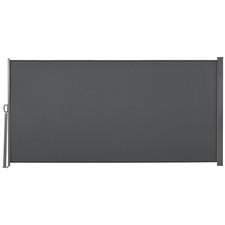 Outsunny 3x1.6M Retractable Side Awning Screen Fence Patio Privacy Divider Grey