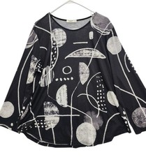 Jess Jane Women?s Top ? Size XL Long Sleeve Black