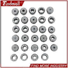 Findmall ER40 (29Pcs) Collet Set High Precision CNC Spring Clamping Collets