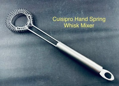 CUISIPRO HAND SPRING MIXER WHISK STAINLESS MULTI FUNCTIONAL BAKING BEVERAGES