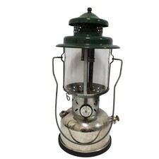 Coleman Lantern  Green Vintage 220 Dual Mantle Nickel NOT Tested