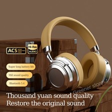 Wireless Metal Retro Headphone Bluetooth Over-Ear Earphones 5.4 Sports Headset