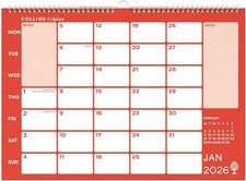 Image of Collins Colplan A3 Monthly Wall Calendar 2026 Memo Planner CMC-26