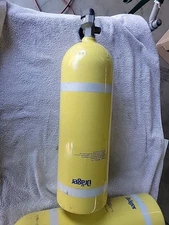 Drager SCBA Tank Backframe Luxfer Tc 3alm153 3al2216 Dg431034 M4141 02 20