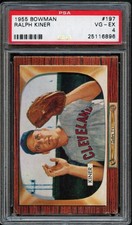 BB - 1955 - BOWMAN - #197 - RALPH KINER - PSA 4