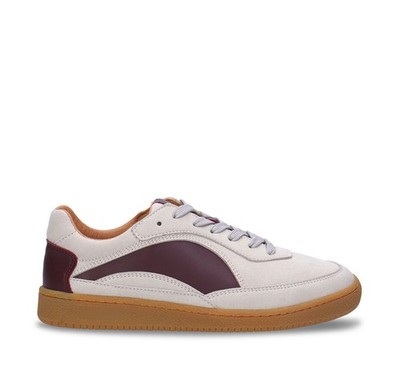 Vegan low-top white sneakers lace-up unisex natural rubber soles and microfiber