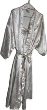 LaRedoute  Full Length Satin Robe & Nightgown Set Size M