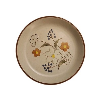 Vtg Berkeley House Stoneware Kris K-923 Flower design plate 6'' set of 8 Japan