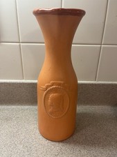 Vintage Cuisine Concepts Terra Cotta Wine Carafe One Liter 11" Tall
