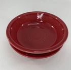 FIESTAWARE Set Of 2 Bowls 7” Red Cereal Dessert Salad Bowl Homer Laughlin HLC