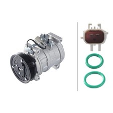 Klimakompressor 12 V Ø 120 HELLA passend für CHRYSLER VOYAGER