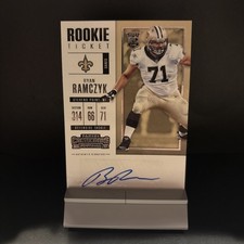 2017 Contenders Football Ryan Ramczyk Rookie Ticket Auto Saints🔥📈 Future HOF?