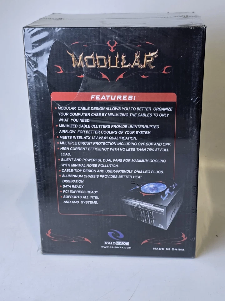 Raidmax Volcano 630W PSU ATX 2.01 Modular PSU - Image 3 of 4