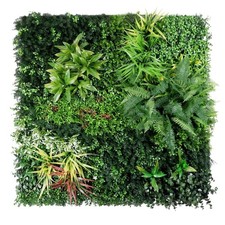 Artificial Plant Wall Panels, 40"x 40" Greenery Boxwood Panels with UV Protec...
