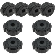 Safycaby 8-Pack Drum Cymbal Nuts, 8mm Plastic Quick Release Cymbal Nut, Black